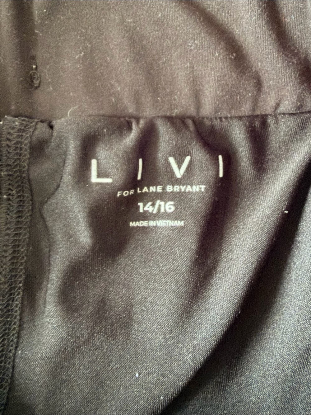 Lane Bryant Black Athletic Drawstring Shorts lined - Picture 2 of 7